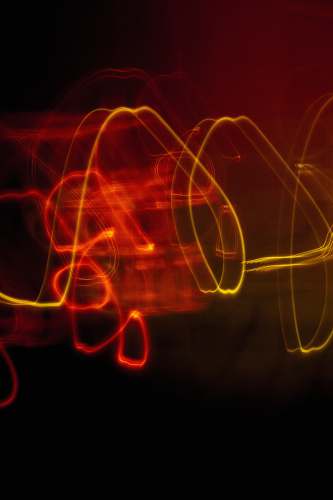 dark red and yellow neon light signage fast