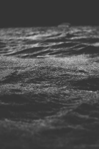  selective focus grayscale photography of sand 