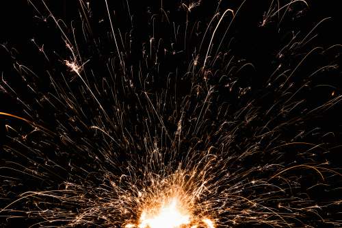  steel wool photography of fireworks 