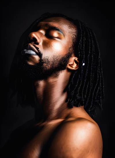 studio shot african ethnicity young adult men adult males one person